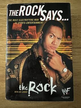 The Rock Says..The Rock Dwayne Johnson/Joe Layden Bio HC-book 2000 WWE Wrestling